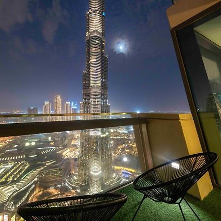 First Class 3Br With Full Burj Khalifa And Fountain View Dubái Exterior foto