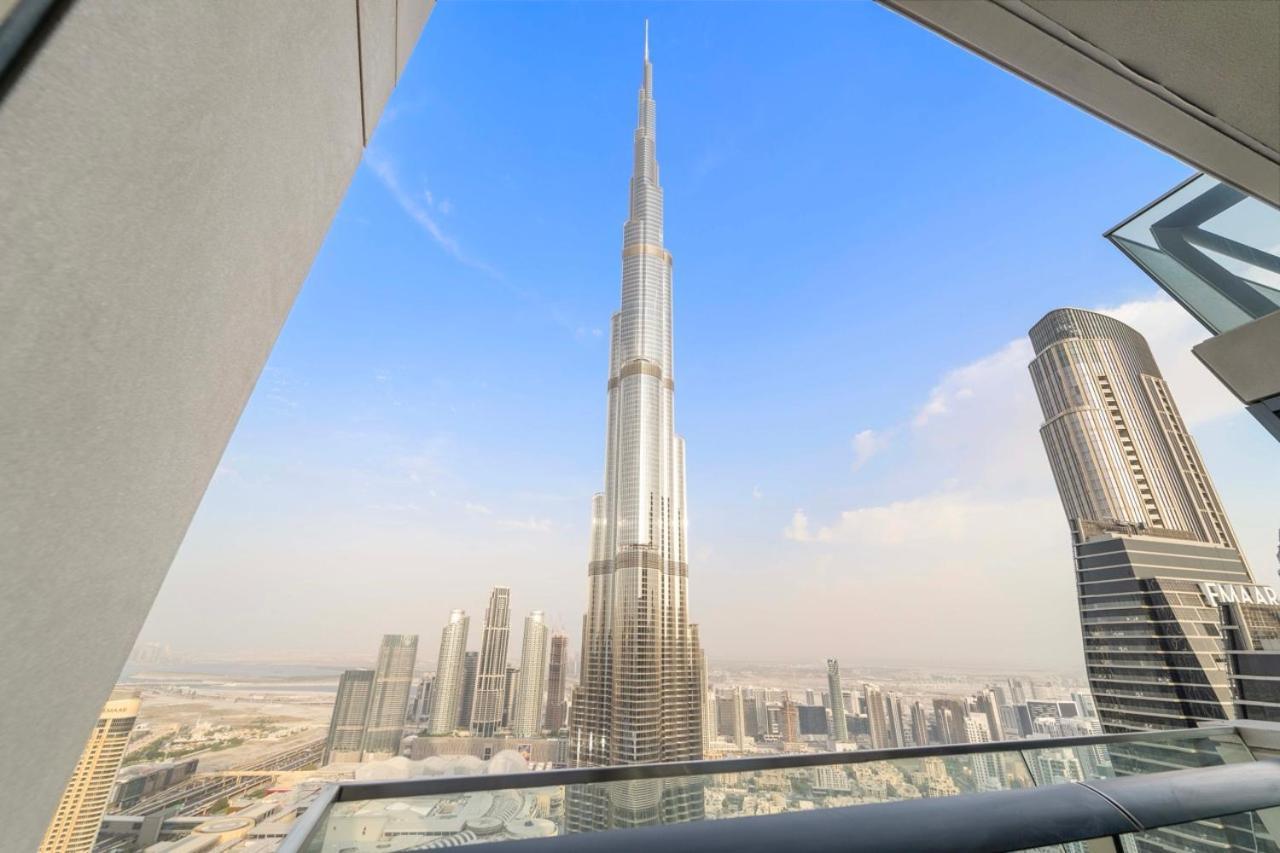 First Class 3Br With Full Burj Khalifa And Fountain View Dubái Exterior foto