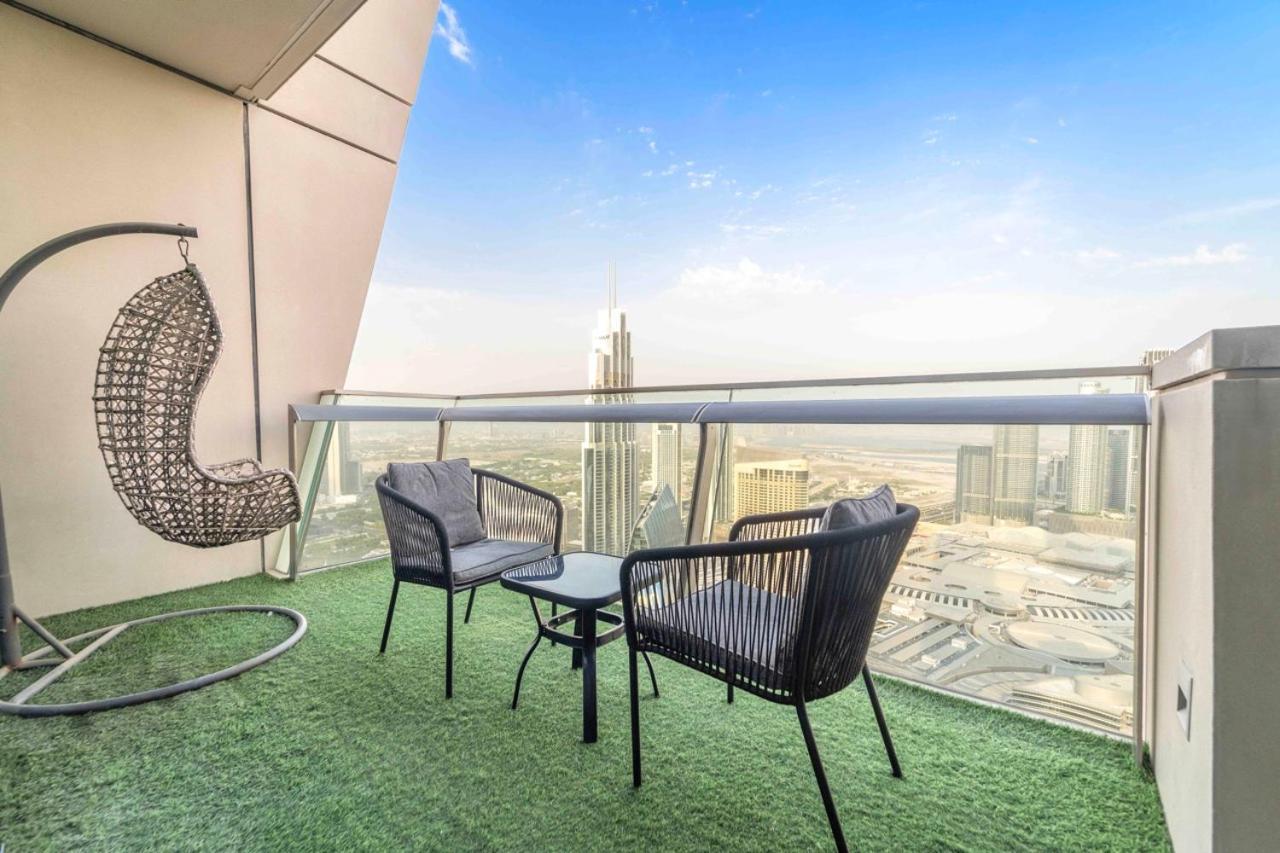 First Class 3Br With Full Burj Khalifa And Fountain View Dubái Exterior foto